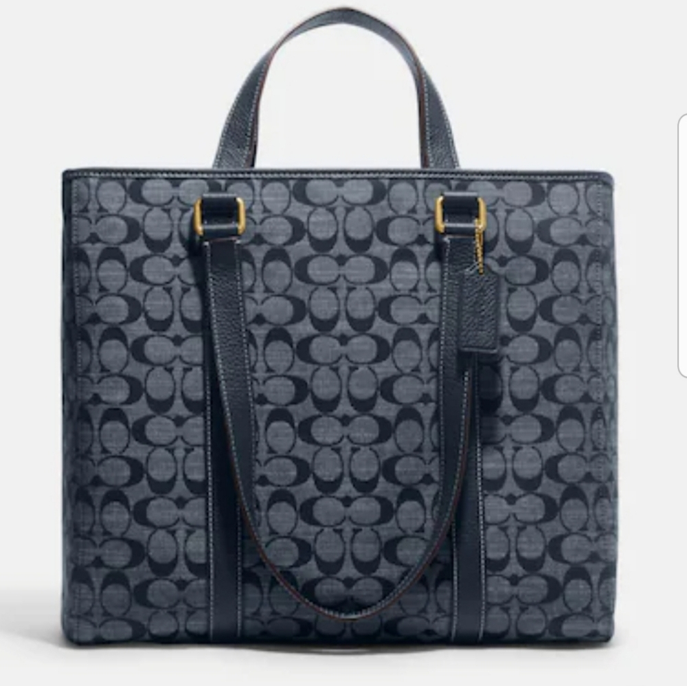 🎀NWT Coach Hudson Double Handle Tote In Signature Chambray 💖 - Picture 12 of 12